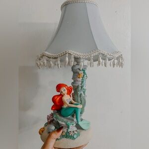 Vintage Disney The Little Mermaid Ariel Beaded Lamp
